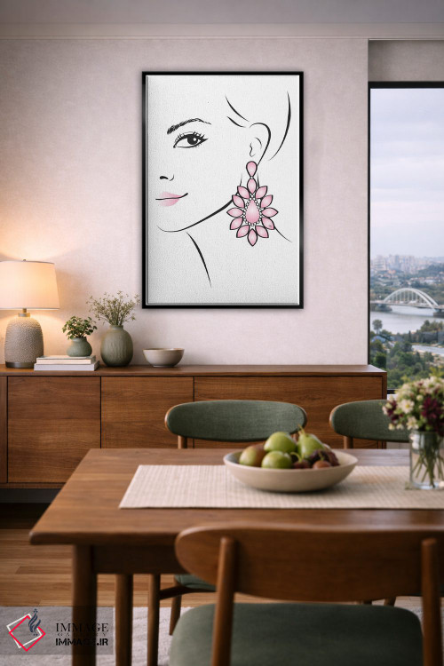 تابلو مینیمال گوشواره اثر مارتینا پاولوا - D6B