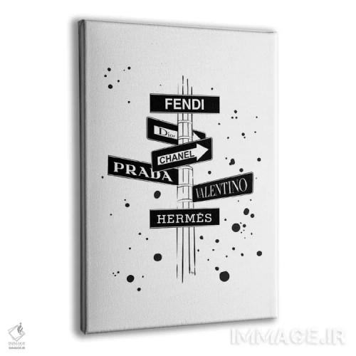 تابلو دکوراتیو راه خروج سیاه و سفید اثر مارتینا پاولوا - نمای پرسپکتیو محصول