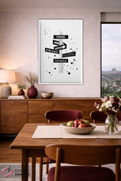 تابلو دکوراتیو راه خروج سیاه و سفید اثر مارتینا پاولوا - D4W