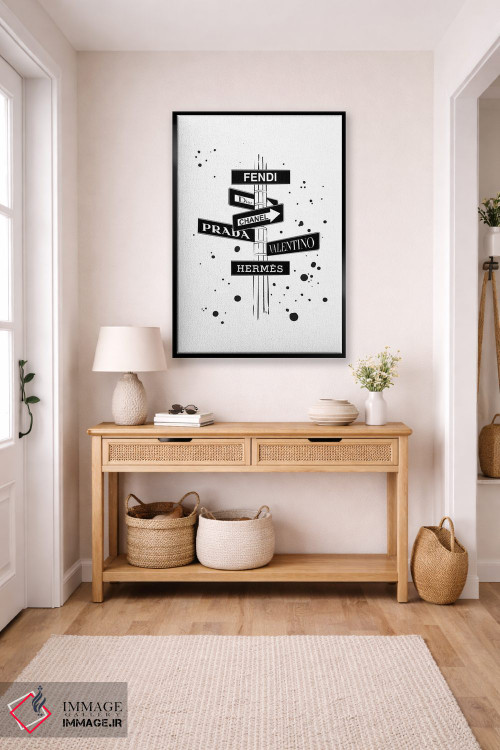 تابلو دکوراتیو راه خروج سیاه و سفید اثر مارتینا پاولوا - D5B