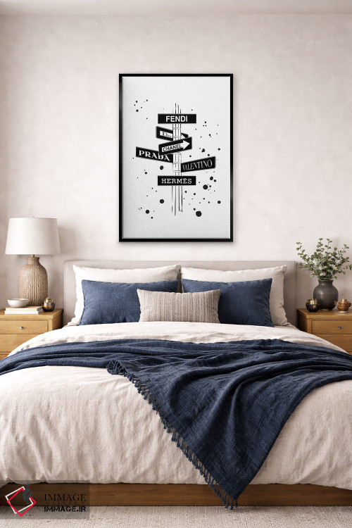 تابلو دکوراتیو راه خروج سیاه و سفید اثر مارتینا پاولوا - D6B