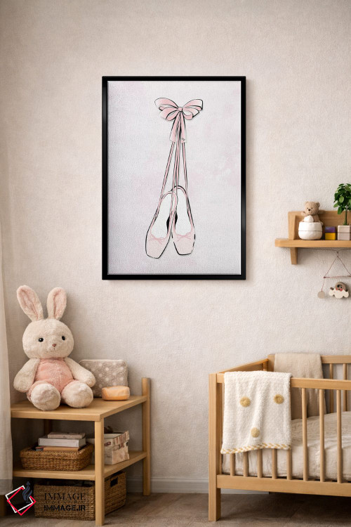 تابلو مینیمال کفش باله اثر مارتینا پاولوا - D4B