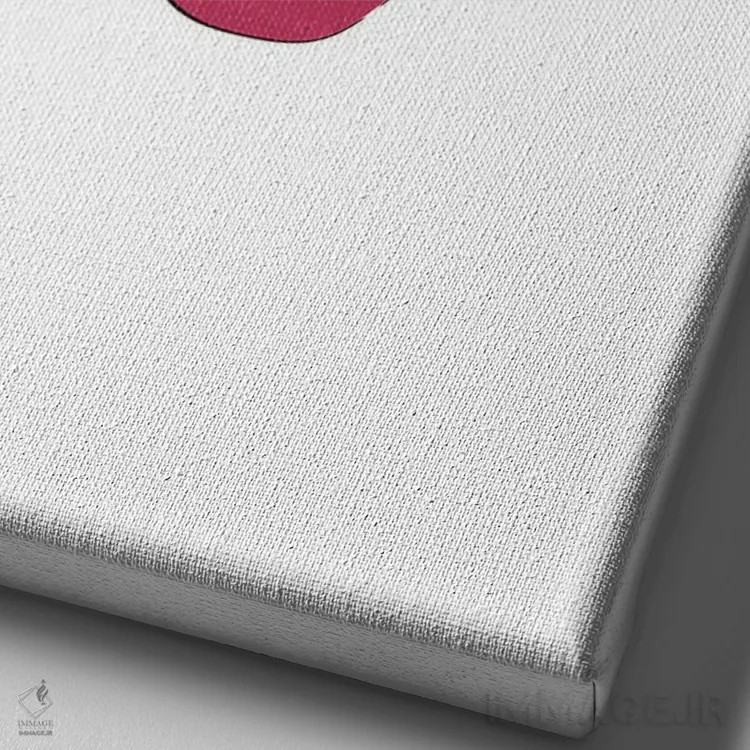 تابلو مینیمال چشمک اثر مارتینا پاولوا - نمای نزدیک بافت بوم