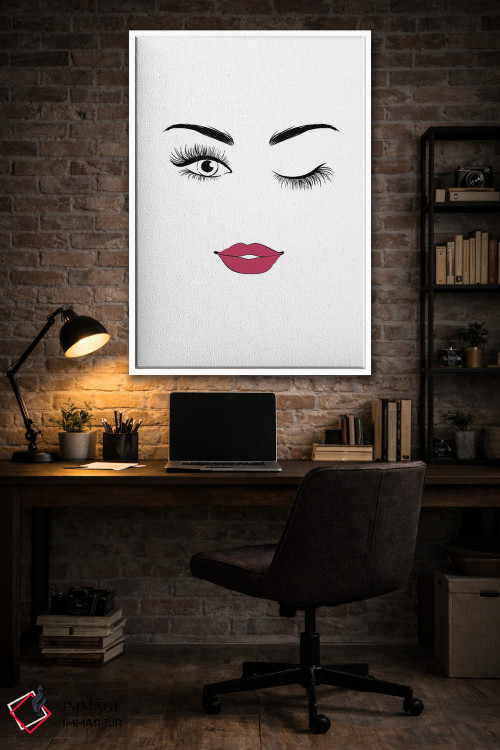 تابلو مینیمال چشمک اثر مارتینا پاولوا - D5W