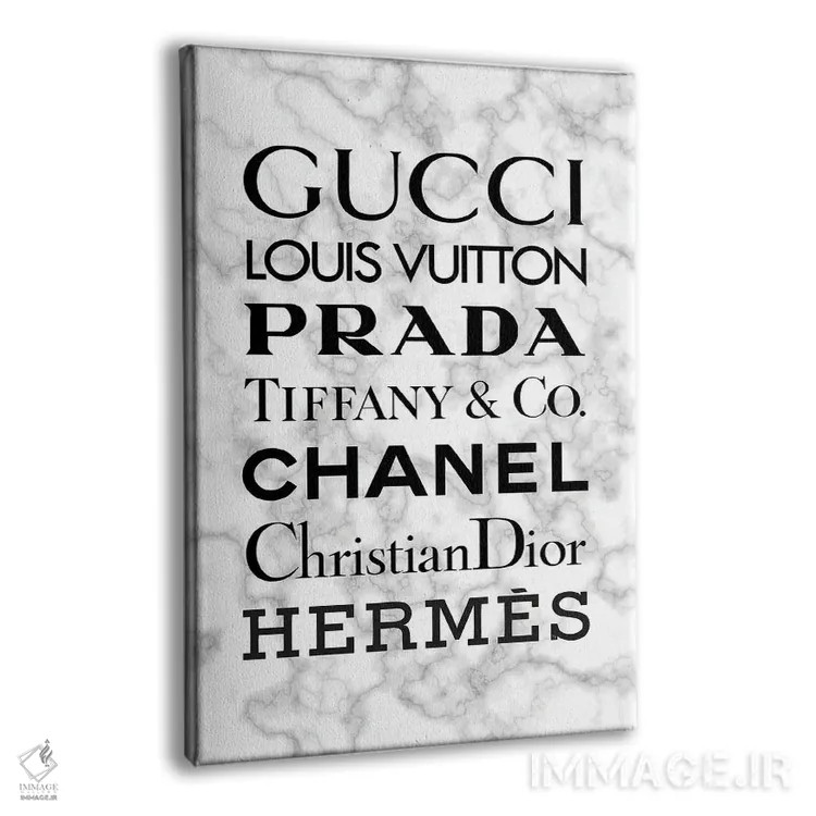 تابلو دکوراتیو برندهای مرمری اثر مارتینا پاولوا - نمای پرسپکتیو محصول