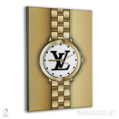 تابلو دکوراتیو ساعت لوی ویتون اثر مارتینا پاولوا - نمای پرسپکتیو محصول