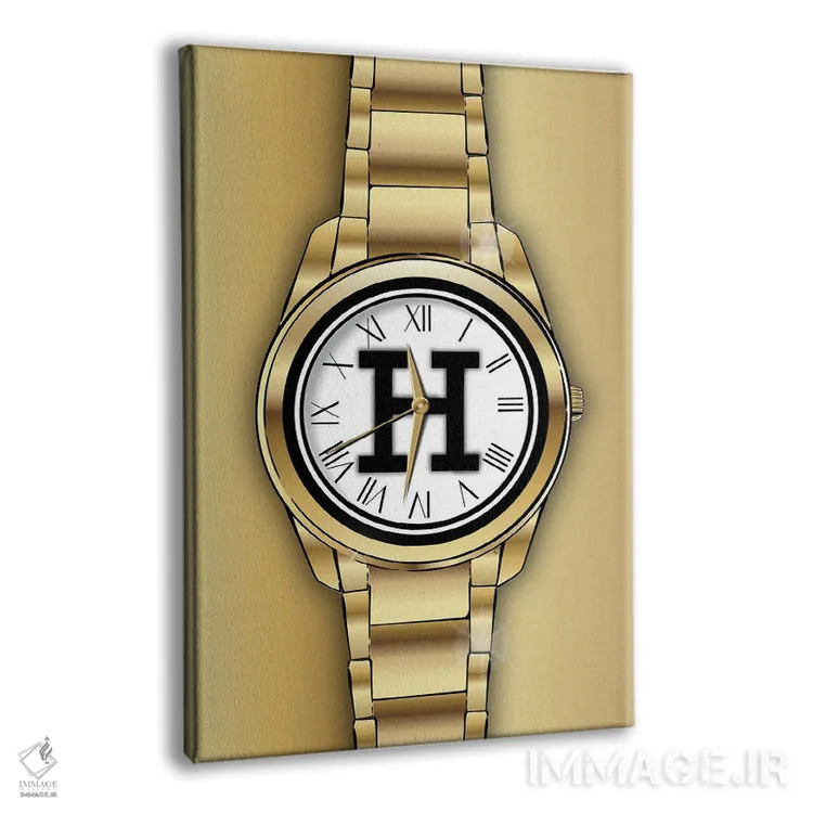 تابلو دکوراتیو ساعت هرمس اثر مارتینا پاولوا - نمای پرسپکتیو محصول
