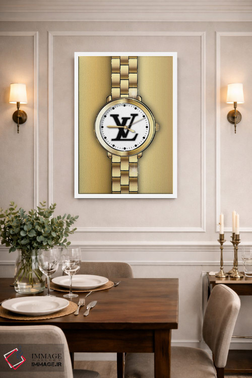 تابلو دکوراتیو ساعت لوی ویتون اثر مارتینا پاولوا - D1W