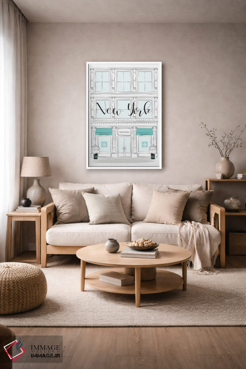 تابلو دکوراتیو فروشگاه تیفانی نیویورک اثر مارتینا پاولوا - D3W