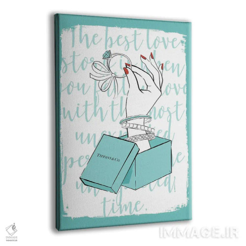 تابلو دکوراتیو تیفانی، من قبول می کنم اثر مارتینا پاولوا - نمای پرسپکتیو محصول