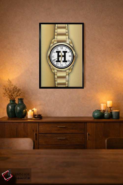 تابلو دکوراتیو ساعت هرمس اثر مارتینا پاولوا - D2B