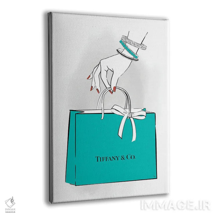 تابلو دکوراتیو دست تیفانی اثر مارتینا پاولوا - نمای پرسپکتیو محصول