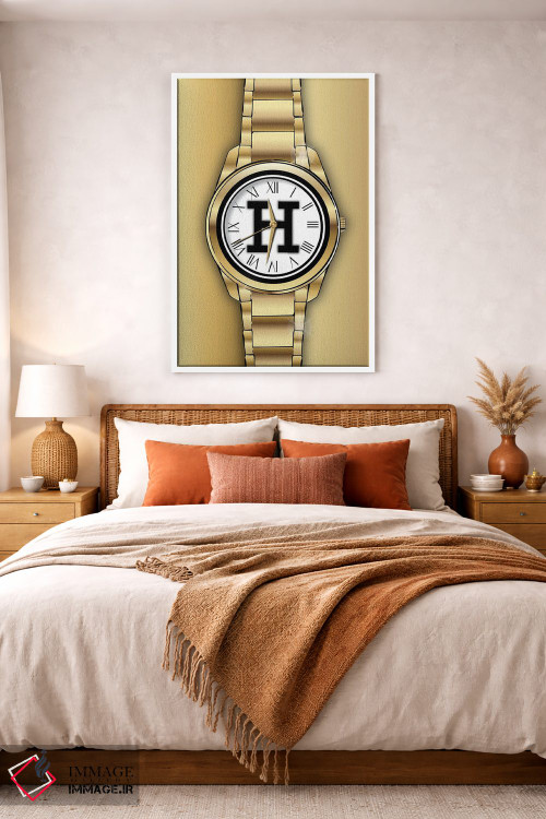 تابلو دکوراتیو ساعت هرمس اثر مارتینا پاولوا - D3W
