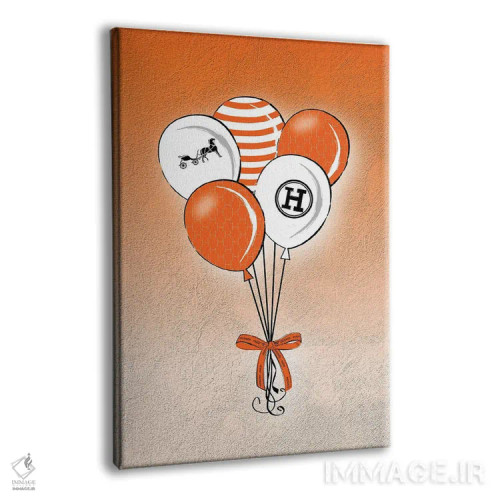 تابلو دکوراتیو بادکنک های هرمس اثر مارتینا پاولوا - نمای پرسپکتیو محصول