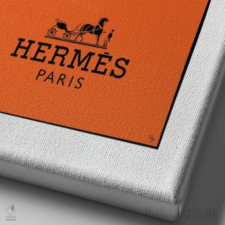 تابلو دکوراتیو دست هرمس اثر مارتینا پاولوا - نمای نزدیک بافت بوم