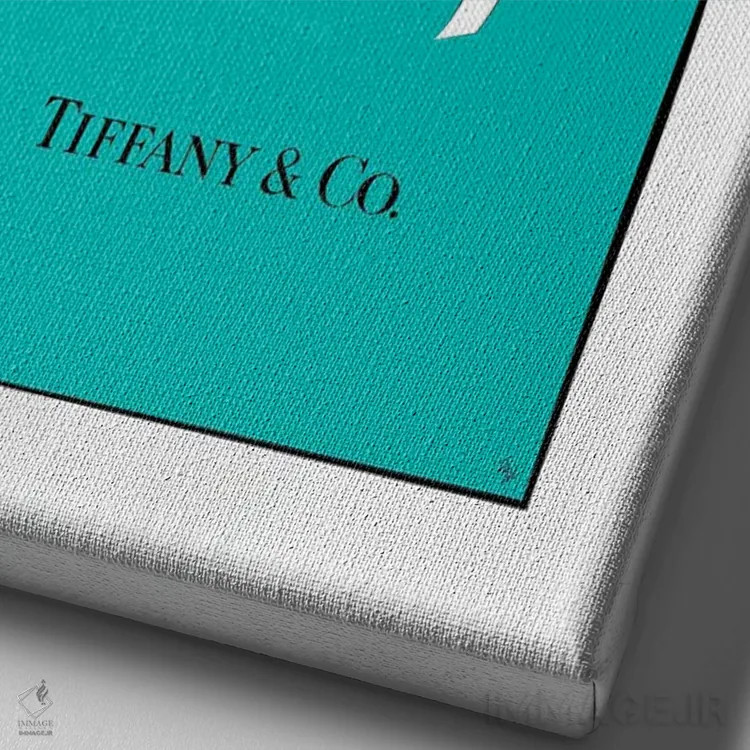 تابلو دکوراتیو دست تیفانی اثر مارتینا پاولوا - نمای نزدیک بافت بوم