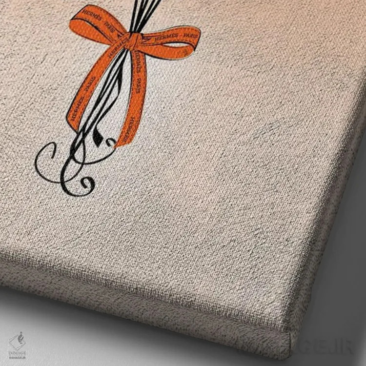 تابلو دکوراتیو بادکنک های هرمس اثر مارتینا پاولوا - نمای نزدیک بافت بوم