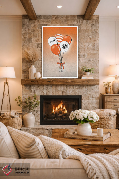 تابلو دکوراتیو بادکنک های هرمس اثر مارتینا پاولوا - D1W