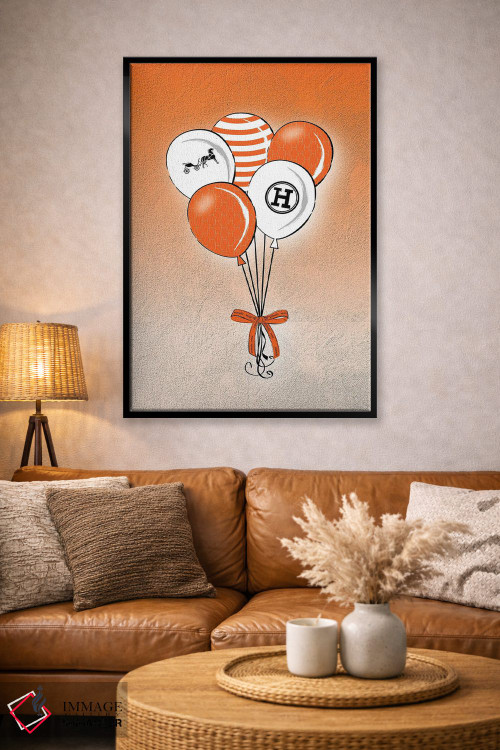 تابلو دکوراتیو بادکنک های هرمس اثر مارتینا پاولوا - D3B