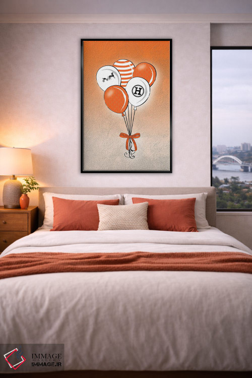 تابلو دکوراتیو بادکنک های هرمس اثر مارتینا پاولوا - D4B