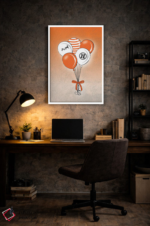تابلو دکوراتیو بادکنک های هرمس اثر مارتینا پاولوا - D6W