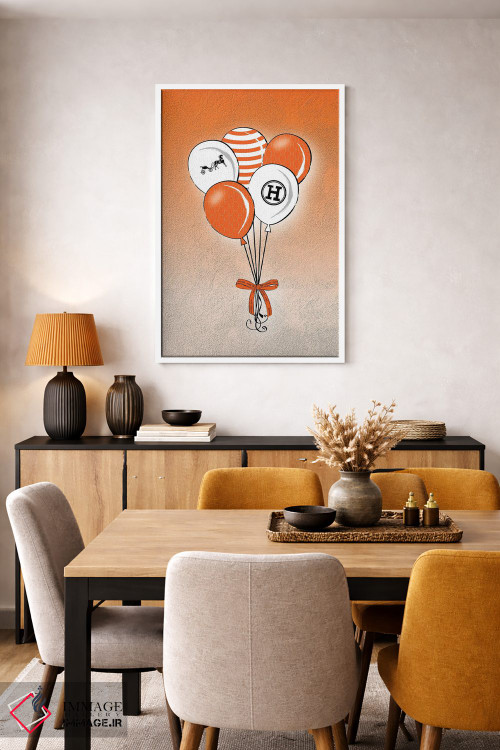 تابلو دکوراتیو بادکنک های هرمس اثر مارتینا پاولوا - D5W