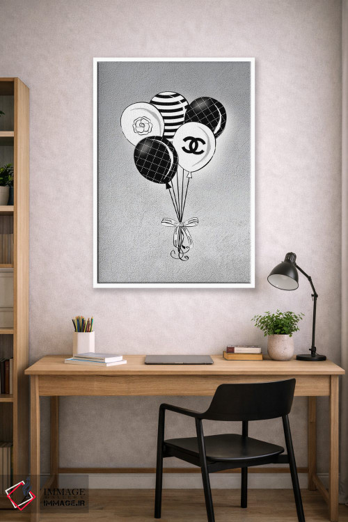 تابلو دکوراتیو بادکنک های شانل اثر مارتینا پاولوا - D1W