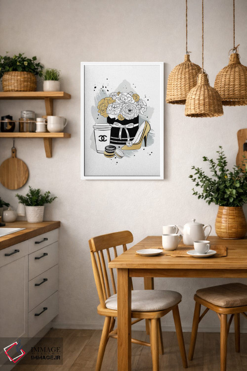 تابلو دکوراتیو رمانس شانل اثر مارتینا پاولوا - D3W