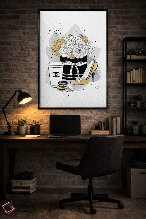 تابلو دکوراتیو رمانس شانل اثر مارتینا پاولوا - D6B