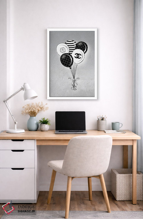 تابلو دکوراتیو بادکنک های شانل اثر مارتینا پاولوا - D5W