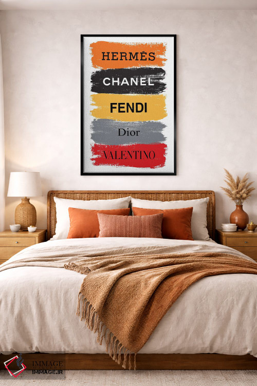 تابلو دکوراتیو برندهای خوشحال اثر مارتینا پاولوا - D5B