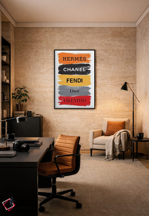 تابلو دکوراتیو برندهای خوشحال اثر مارتینا پاولوا - D6B