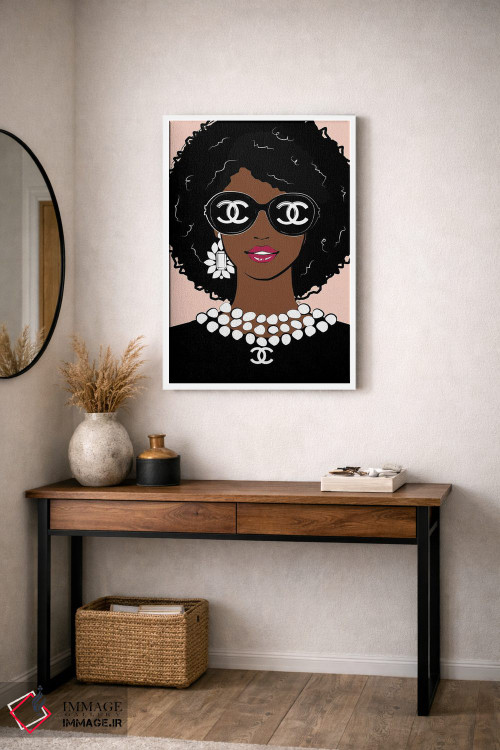 تابلو دکوراتیو خانم مد لوکس اثر مارتینا پاولوا - D3W