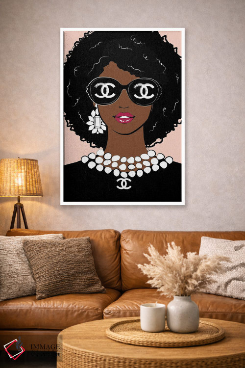 تابلو دکوراتیو خانم مد لوکس اثر مارتینا پاولوا - D4W