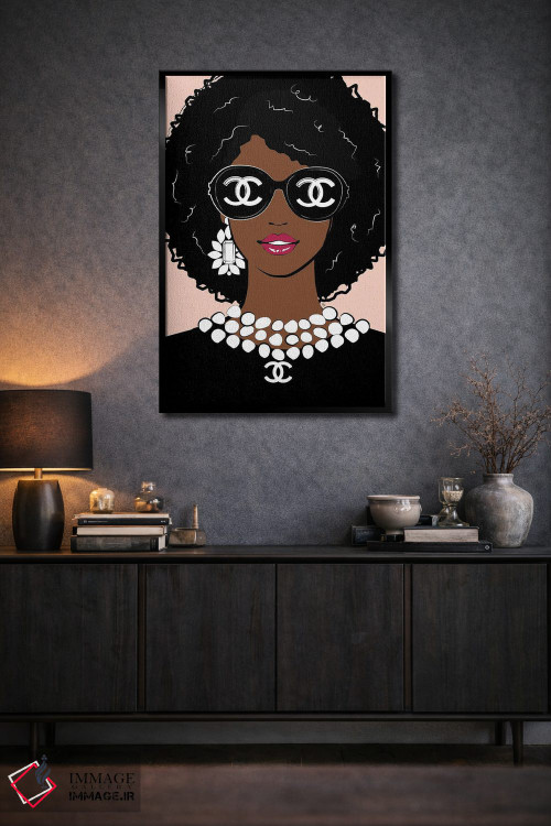 تابلو دکوراتیو خانم مد لوکس اثر مارتینا پاولوا - D2B