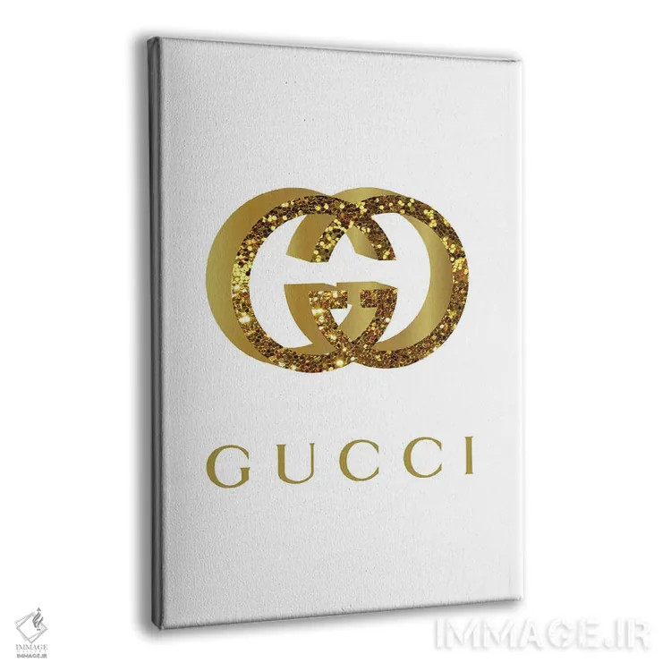تابلو دکوراتیو طلای گوچی اثر مارتینا پاولوا - نمای پرسپکتیو محصول