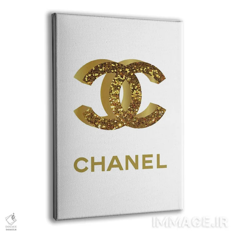 تابلو دکوراتیو طلای شانل اثر مارتینا پاولوا - نمای پرسپکتیو محصول