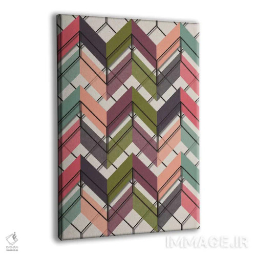 تابلو انتزاعی پرکردن و خط کشی ۵ اثر سوزانا پاز - نمای پرسپکتیو محصول