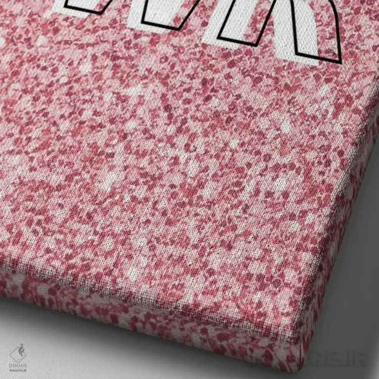 تابلو دکوراتیو قدرت دختر درخشان اثر مارتینا پاولوا - نمای نزدیک بافت بوم