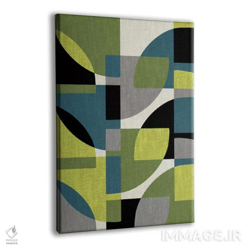 تابلو انتزاعی تکه ها ۴ اثر سوزانا پاز - نمای پرسپکتیو محصول