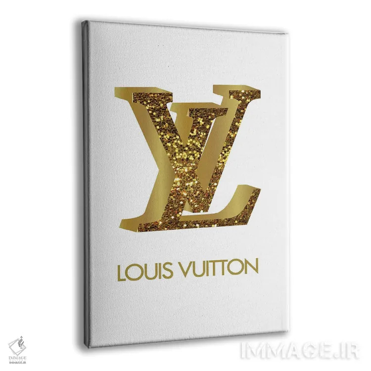 تابلو دکوراتیو طلای لوی ویتون اثر مارتینا پاولوا - نمای پرسپکتیو محصول