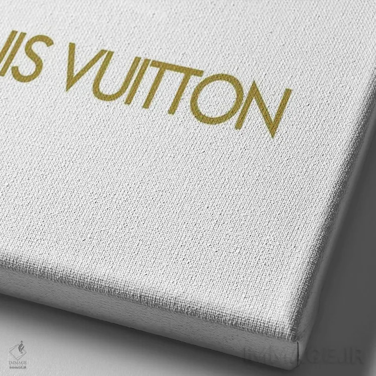 تابلو دکوراتیو طلای لوی ویتون اثر مارتینا پاولوا - نمای نزدیک بافت بوم