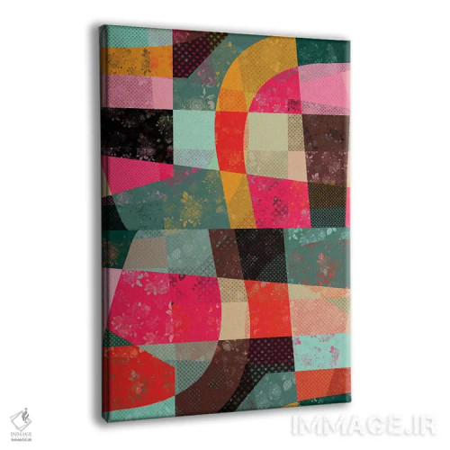 تابلو انتزاعی تکه ها ۱۰ اثر سوزانا پاز - نمای پرسپکتیو محصول