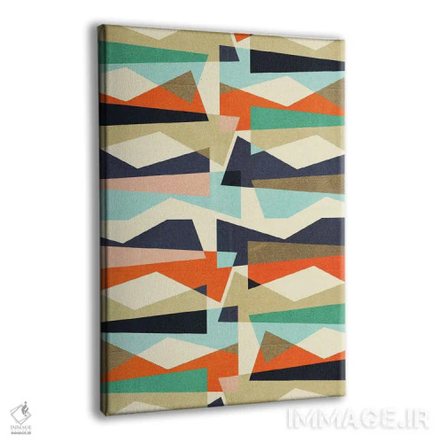 تابلو انتزاعی تکه ها ۵ اثر سوزانا پاز - نمای پرسپکتیو محصول