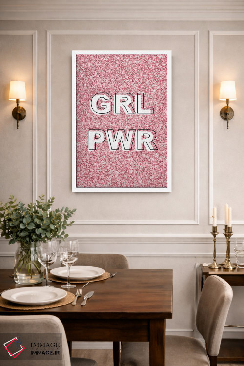 تابلو دکوراتیو قدرت دختر درخشان اثر مارتینا پاولوا - D1W