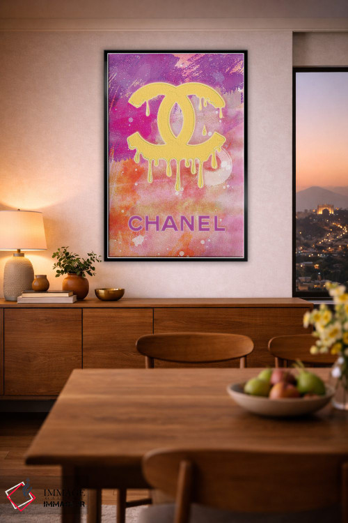 تابلو دکوراتیو رنگ شانل اثر مارتینا پاولوا - D2B