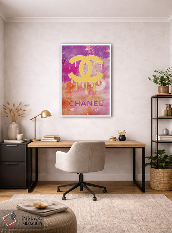 تابلو دکوراتیو رنگ شانل اثر مارتینا پاولوا - D3W