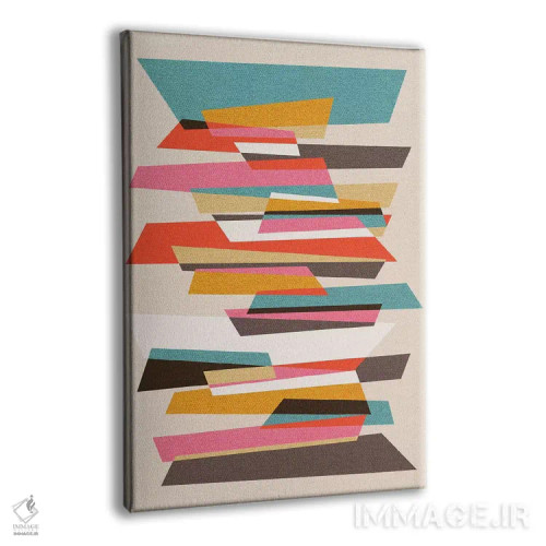 تابلو انتزاعی تکه ها ۷ اثر سوزانا پاز - نمای پرسپکتیو محصول