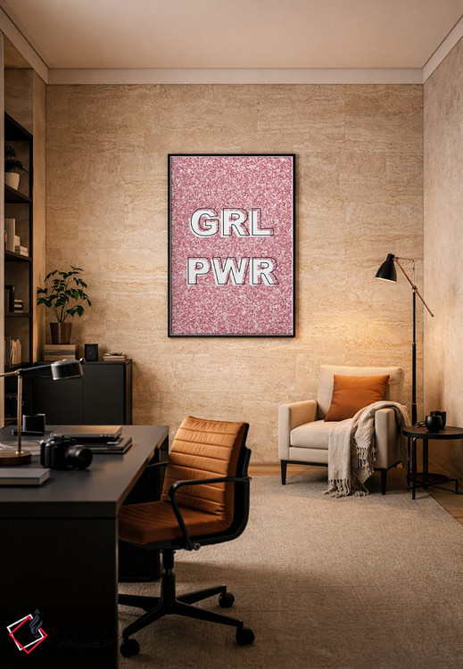 تابلو دکوراتیو قدرت دختر درخشان اثر مارتینا پاولوا - D6B