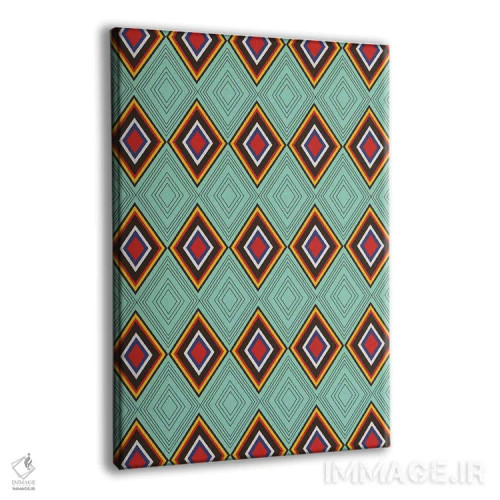 تابلو انتزاعی قبیله ای ۱۰ اثر سوزانا پاز - نمای پرسپکتیو محصول